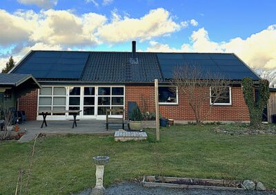 Solceller på på bølgeeternit